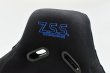 画像6: Z.S.S. フルバケットシート フルバケ ブラック FRPシェル ブルーステッチ 青 背面カバー付き 裏ロゴ (6)